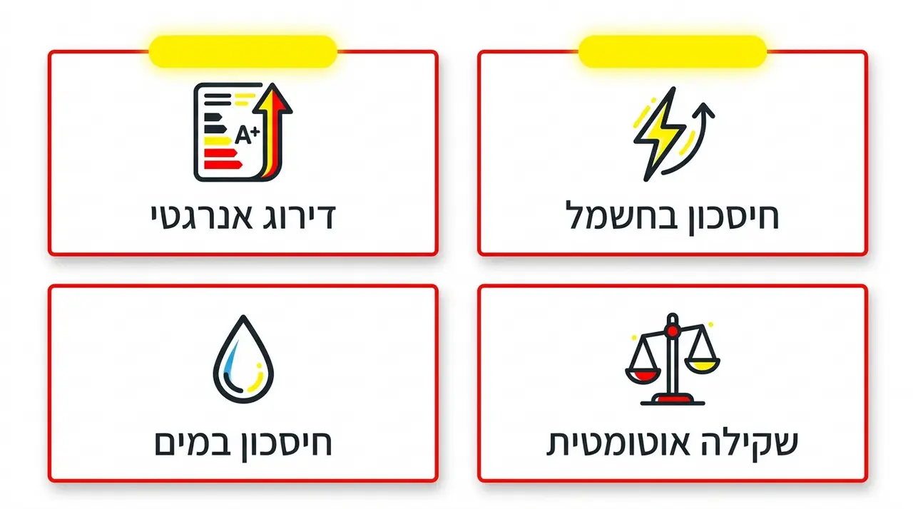 השפעת הדירוג האנרגטי על חשבון החשמל השנתי