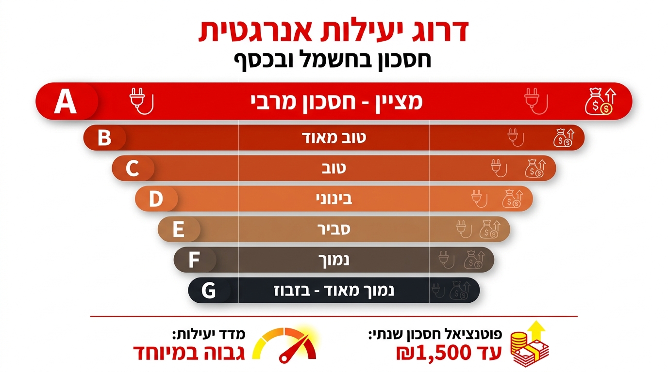 דירוג אנרגטי למקרר — כיצד לחסוך בחשמל