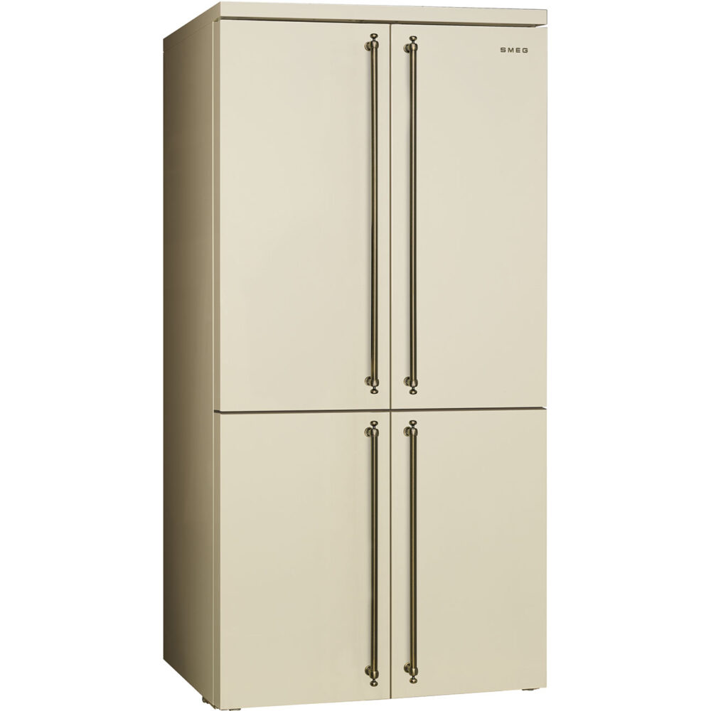 מקרר מקפיא תחתון 4 דלתות 92 ס"מ שמנת Total No Frost סדרת Colonial מבית SMEG דגם Smeg FQ60CPO6