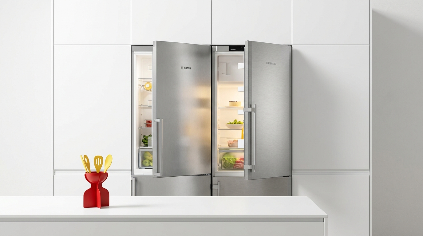 מקרר גרמני - המדריך המלא לבחירה חכמה בין Bosch ל-Liebherr