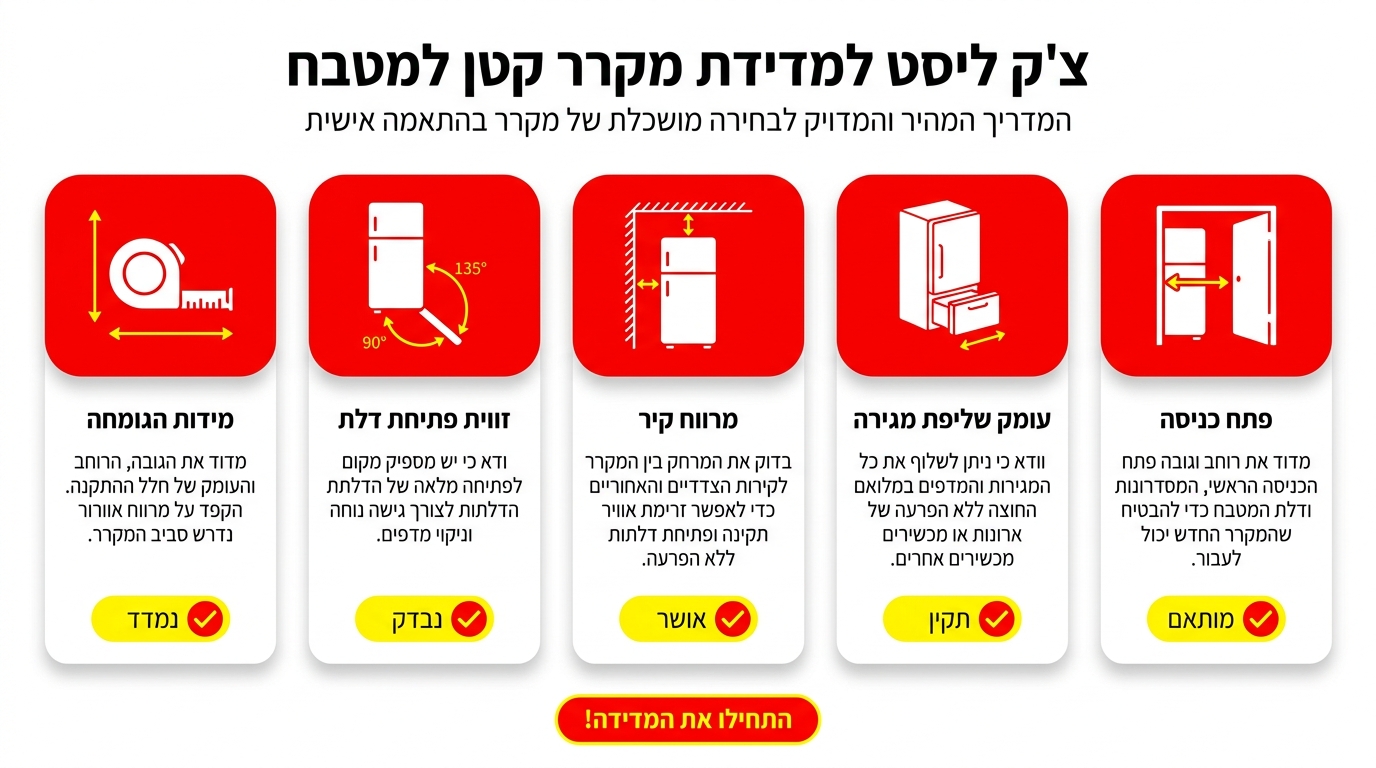 איך לבחור מקרר למטבח קטן