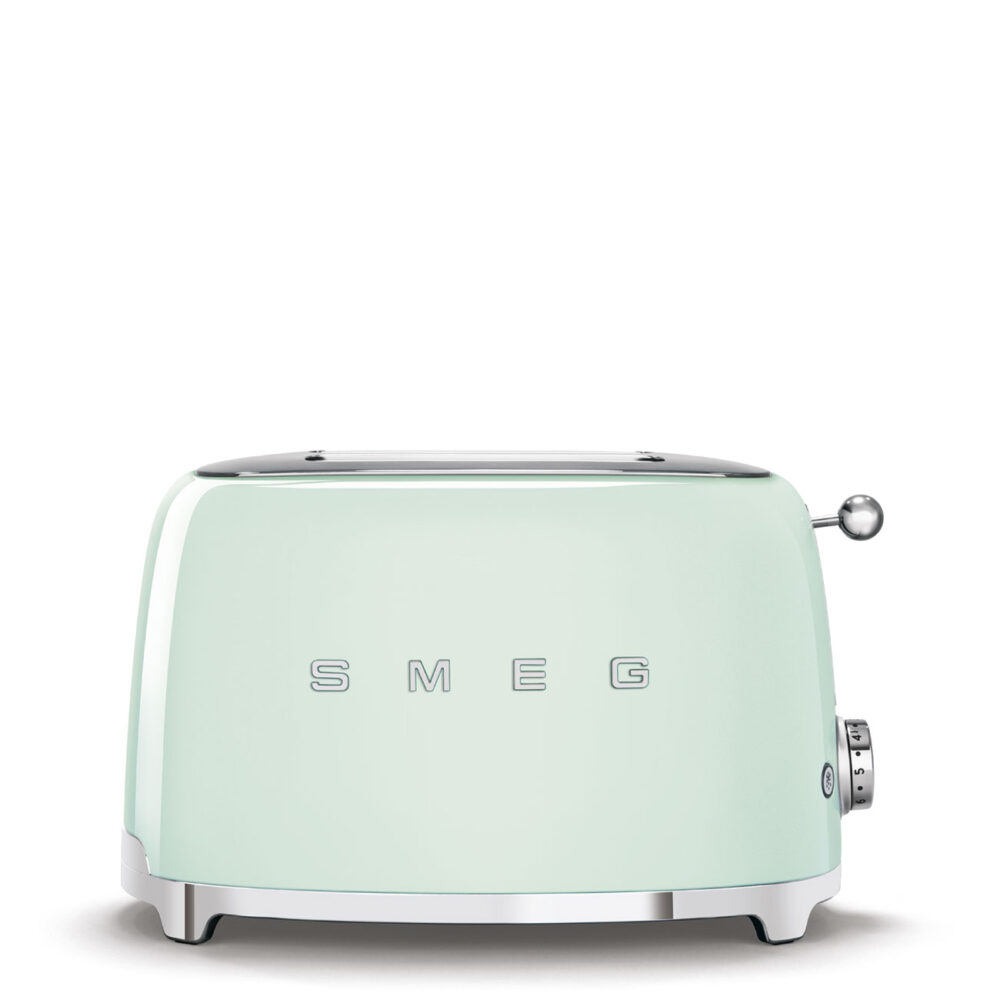 מצנם לשתי פרוסות, צבע ירוק פסטל ,מסדרת 50's Retro Styleמבית SMEG דגם TSF01PGEU במלאי!!!