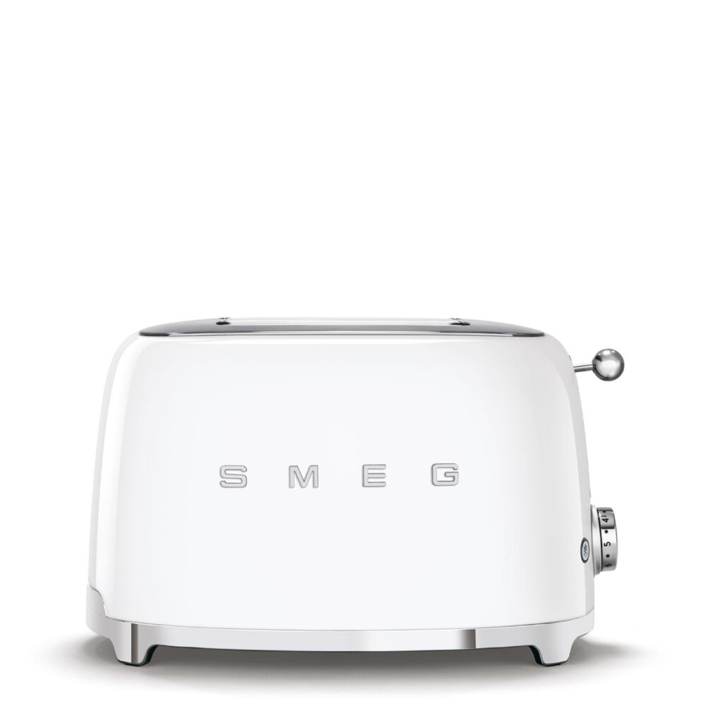 מצנם לשתי פרוסות, צבעלבן ,מסדרת 50's Retro Styleמבית SMEG דגם TSF01WHEU במלאי!!!