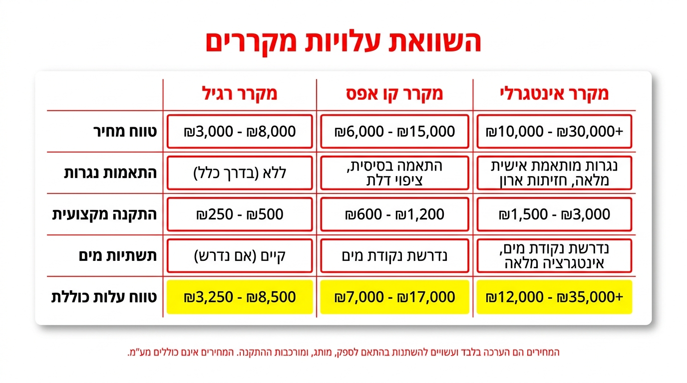 העלות הכוללת של מקרר קו אפס — מה באמת משלמים
