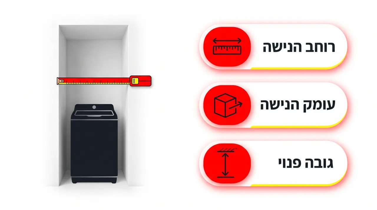 מכונת כביסה מתאימה לדירות קטנות ונישות צרות