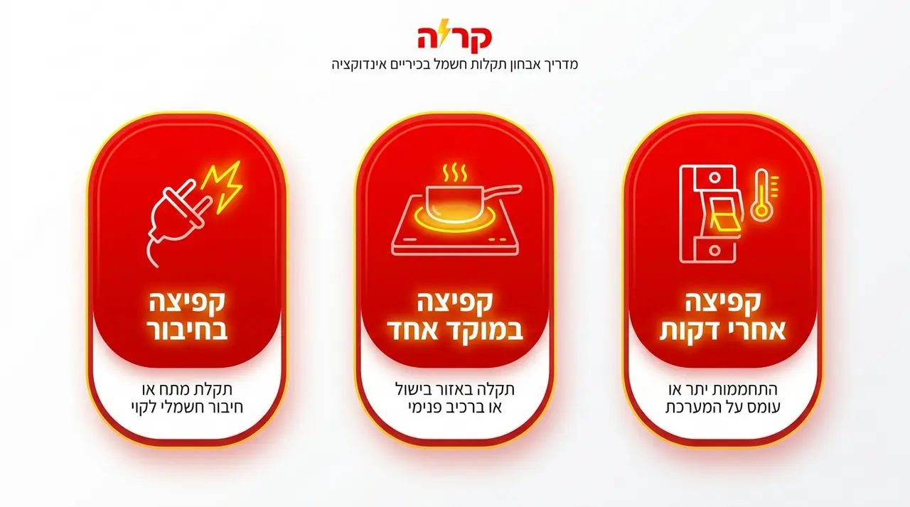 למה הכיריים מקפיצות את הפחת או המפסק בלוח